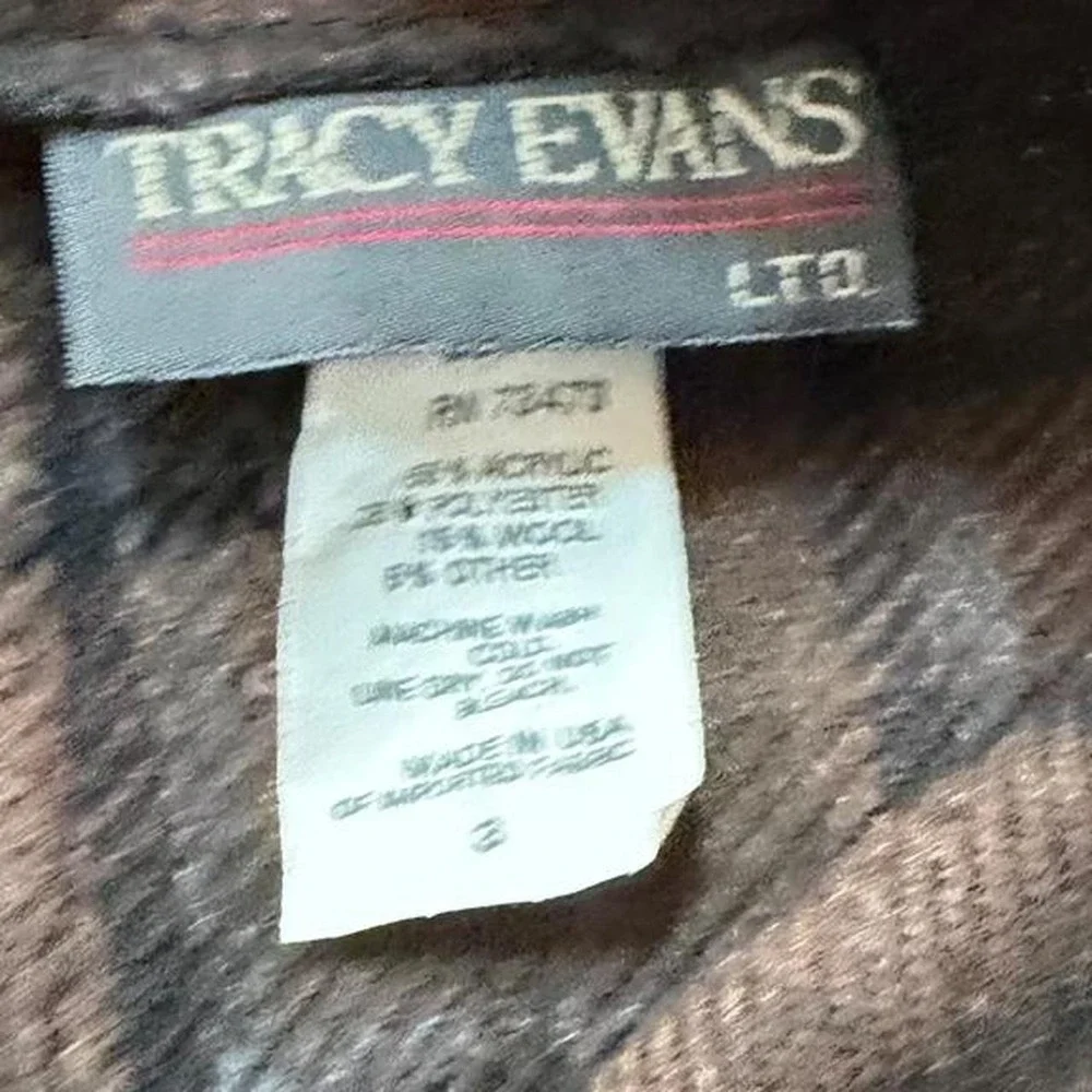 Vintage 90s Tracy Evans Brown Plaid Mini Skirt, Women's Size 3